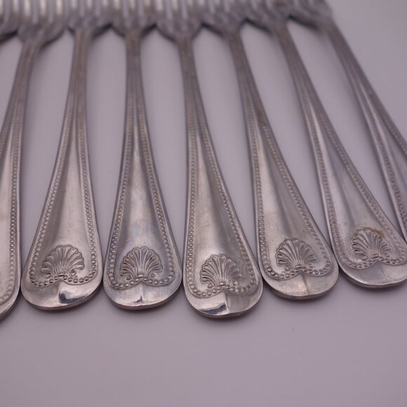 Set of Twelve(12) Stainless Steel Japan Cocktail Forks - Picture 7 of 13